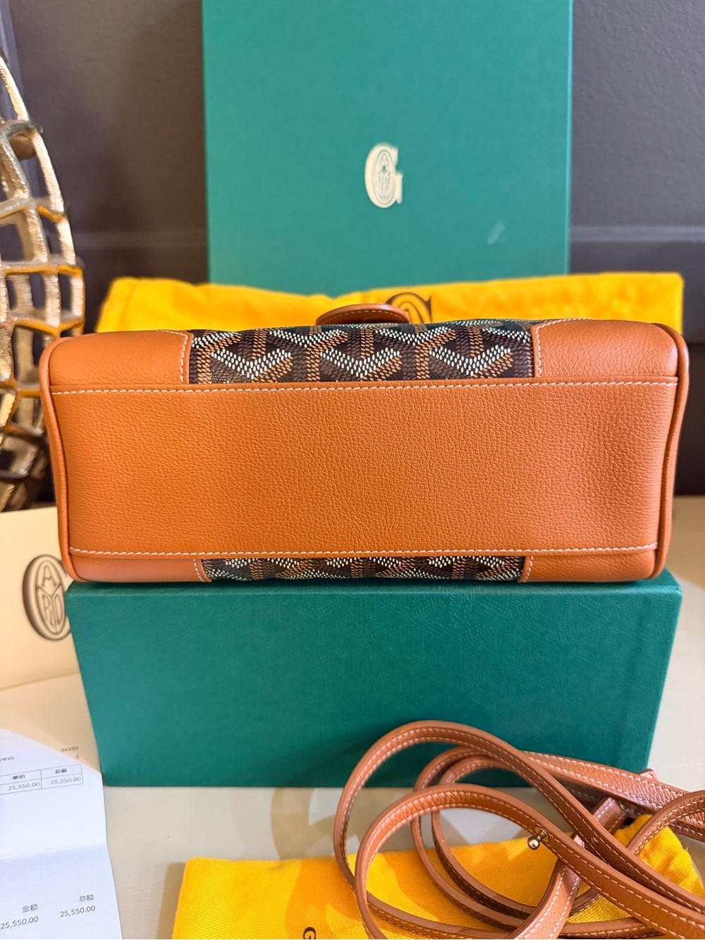 Goyard Saigon Mini Souple Crossbody Top Handle Bag | Full Set + | Like New - Picture 10 of 11